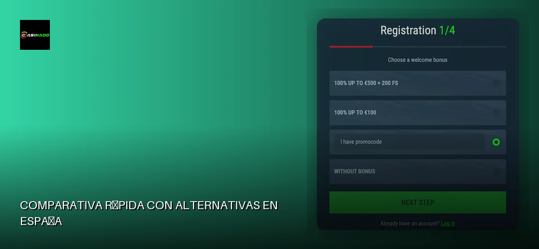 Comparativa rápida con alternativas en España