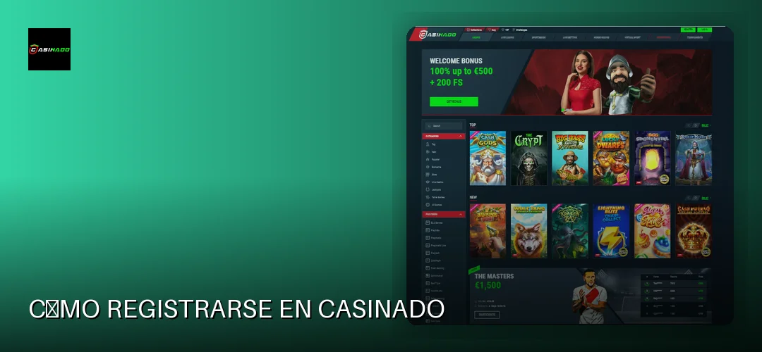 Cómo registrarse en Casinado