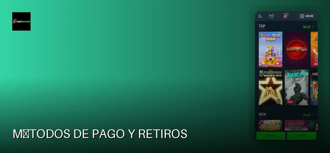 Métodos de pago y retiros